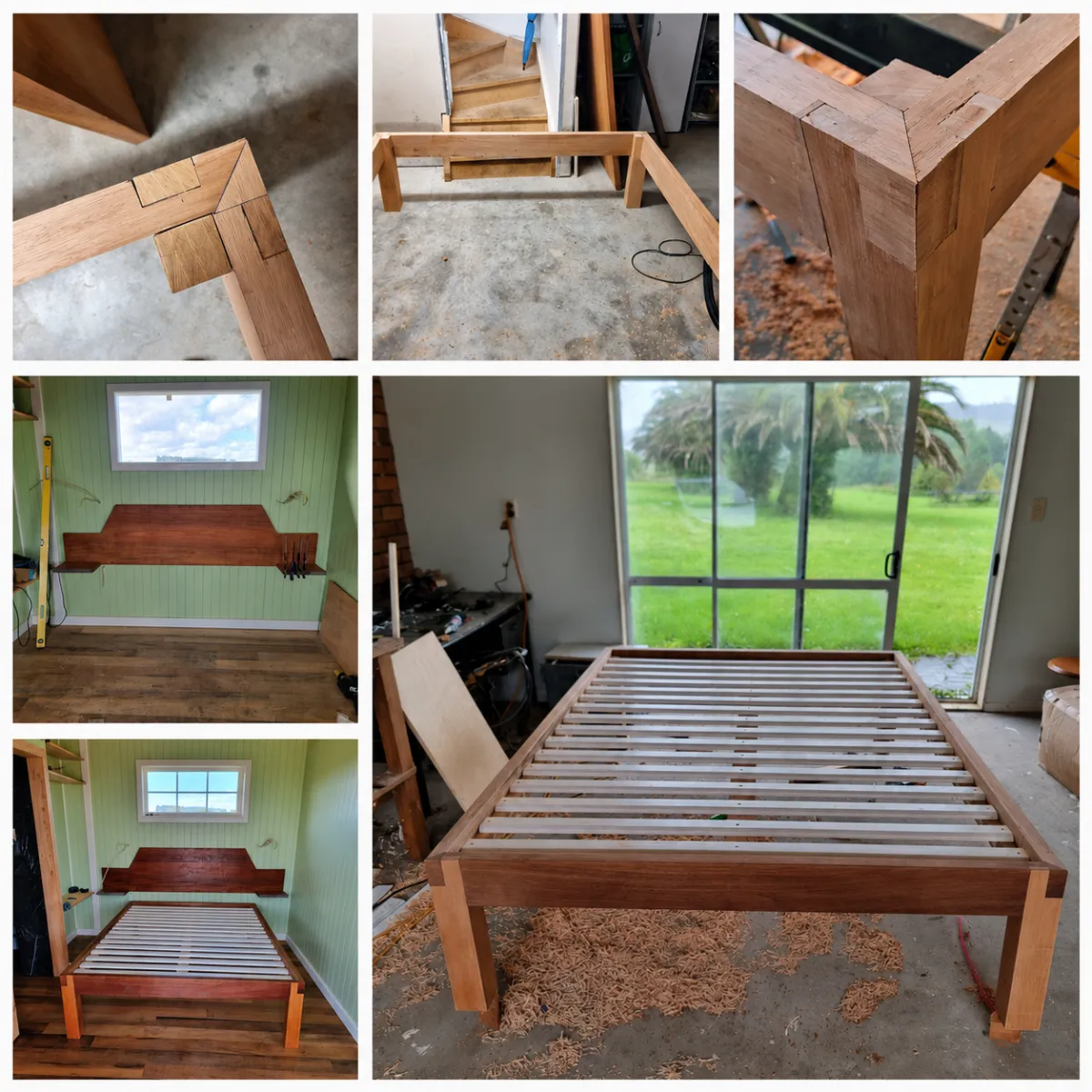 Timber bed frame